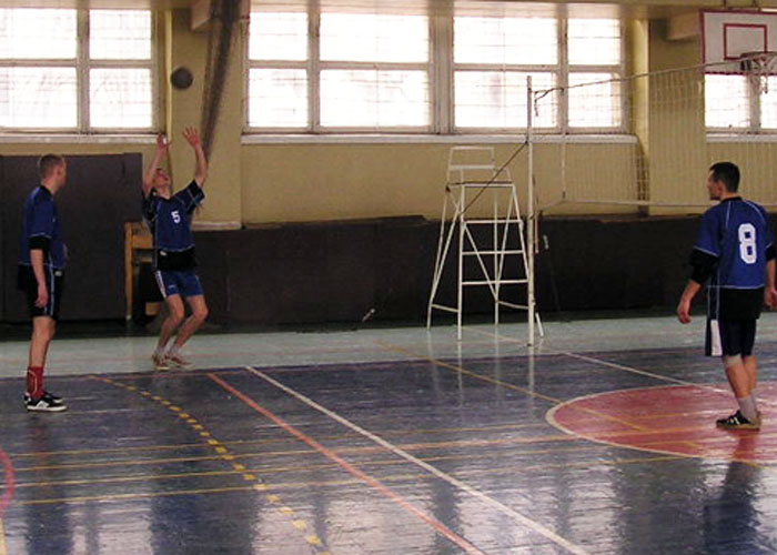 Фрагмент змаганнь чоловічої збірної з волейболу